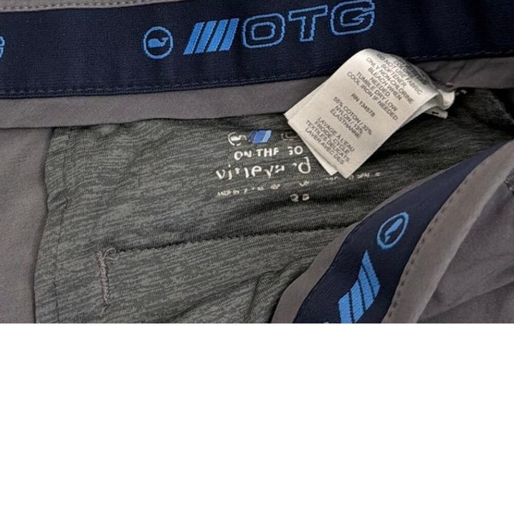 Vineyard Vines OTG Gray Performance Flat Front Shorts Size 32 - Picture 3 of 3
